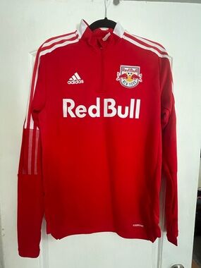 Adidas Red Bull New York Red Training Pullover size Small